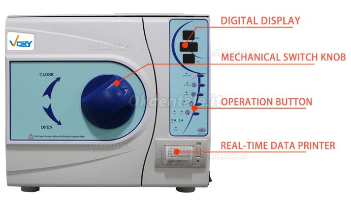 VORY VORY-II 12L-23L Vacuum Steam Autoclave Medical Dental Autoclave Sterilizer+Printer